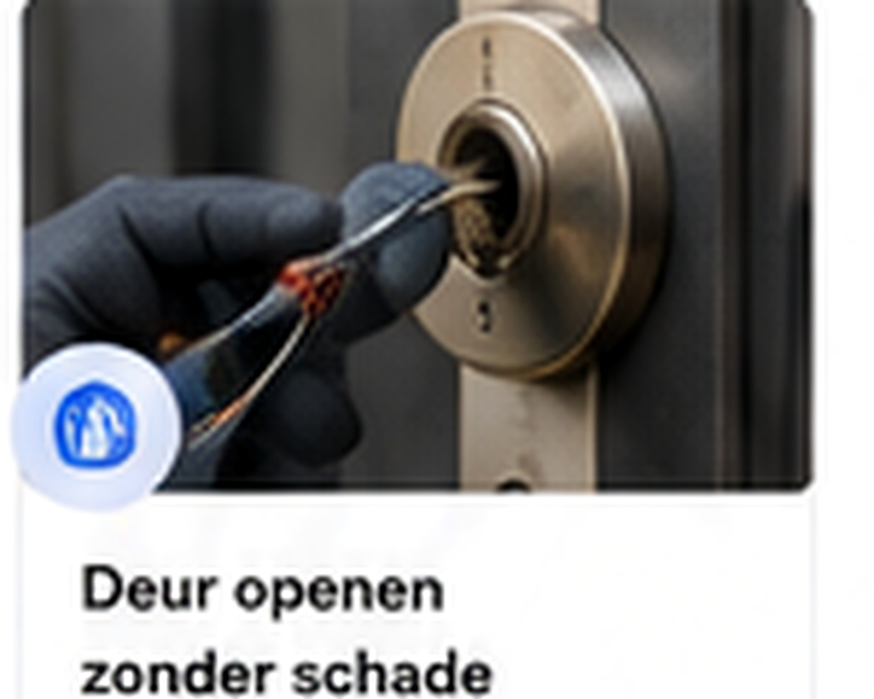 Deur openen zonder schade - Slotenmaker Mobiel Antwerpen